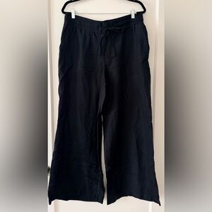 NWT Wide leg drawstring linen pants